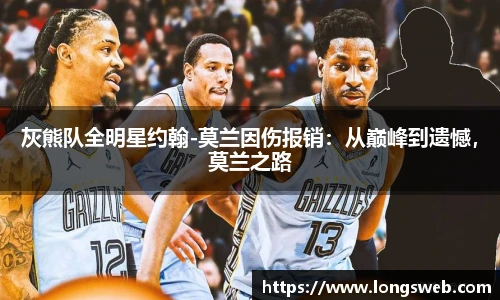 灰熊队全明星约翰-莫兰因伤报销：从巅峰到遗憾，莫兰之路